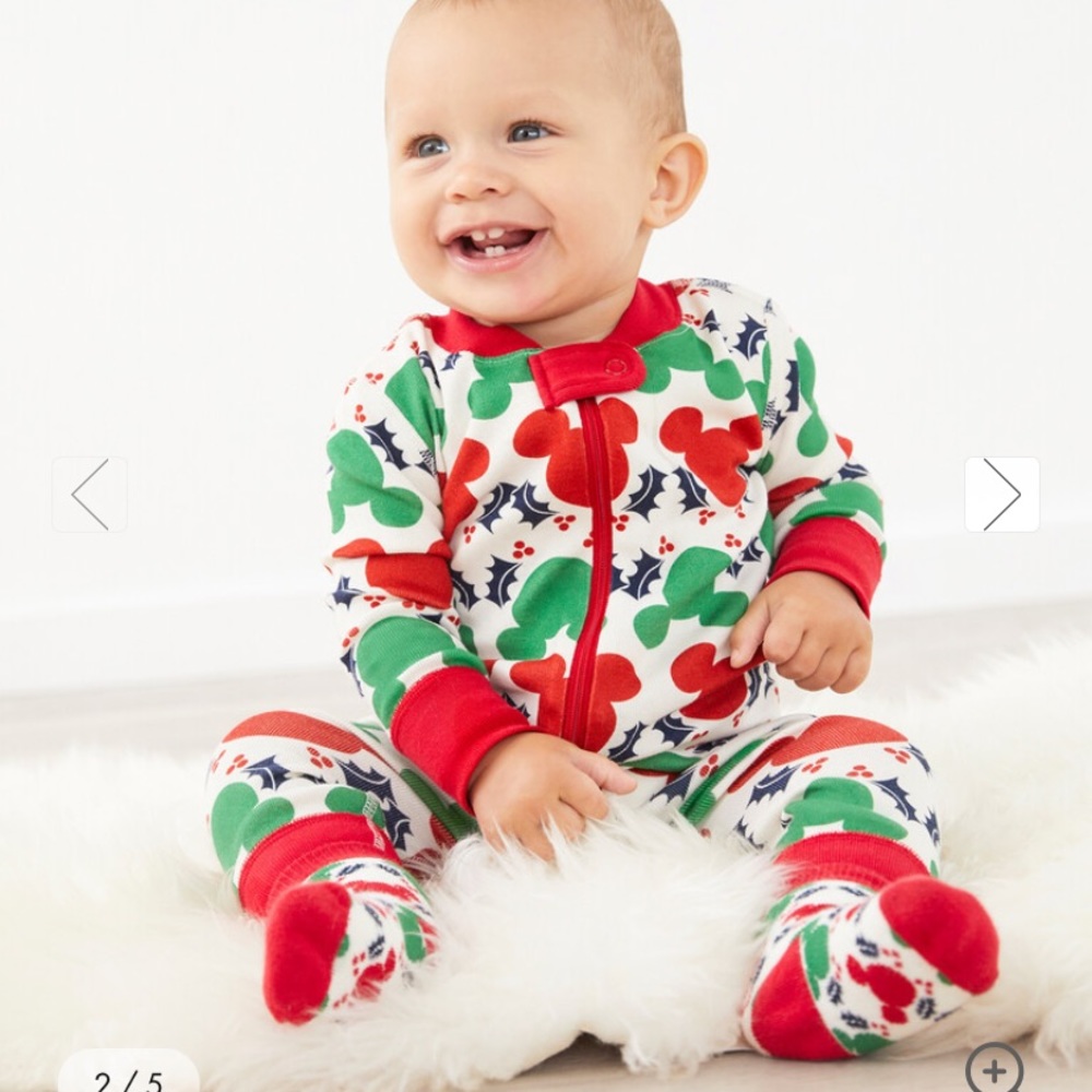 Hanna Andersson Disney Mickey Mouse Sleeper In Organic Cotton